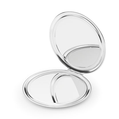 Personalized Compact Travel Mirror — Custom Photo & Date (Wedding/Anniversary Favor)
